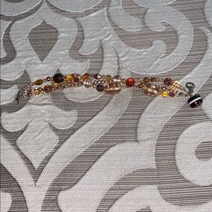 Gold sheared statement bracelet